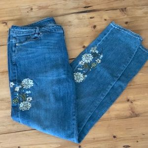 J Jill Embroidered Jeans
